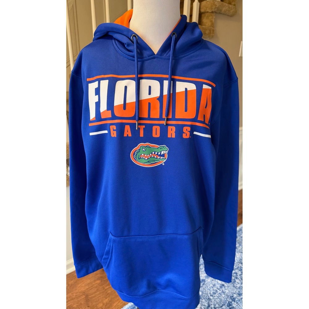 Colosseum Florida Gators Hoodie Mens Medium Blue Orange NCAA Sweatshirt